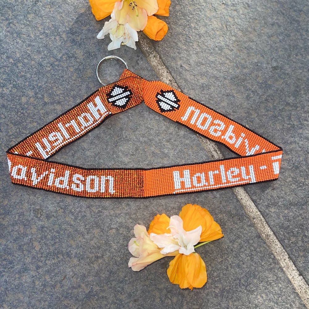 Harley-Davidson Orange Lanyard Key Holder